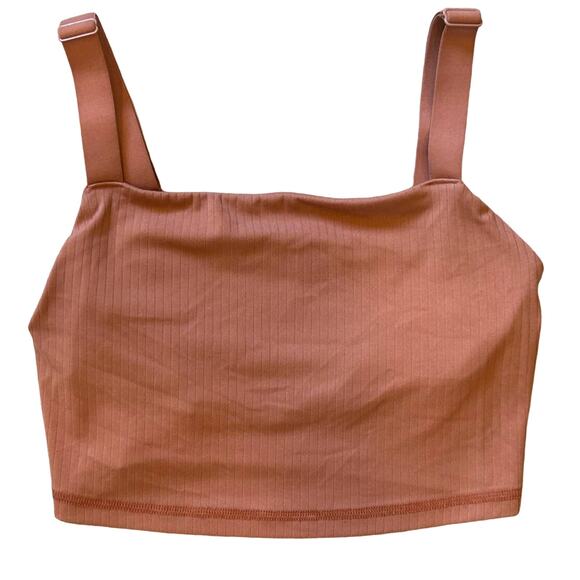 aerie Other - Offline by aerie ribbed shelf bra crop top mauve pink sz XS